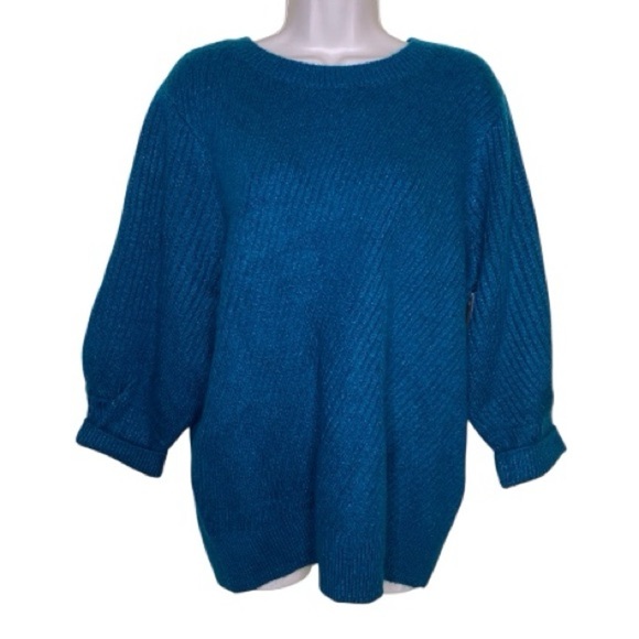 Liz Claiborne Teal Pullover Sweater Size XL - Picture 3 of 14
